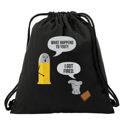 Gun Lovers Gift I Got Fired Drawstring Bag