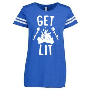 Get Lit Gift Enza Ladies Jersey Football T-Shirt