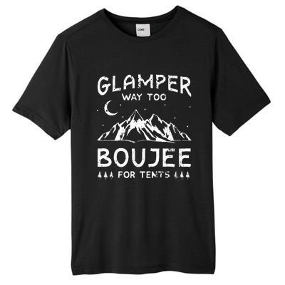 Glamping Luxury Glamper Boujee Tents Camper Camping Outdoor Tall Fusion ChromaSoft Performance T-Shirt