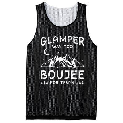 Glamping Luxury Glamper Boujee Tents Camper Camping Outdoor Mesh Reversible Basketball Jersey Tank