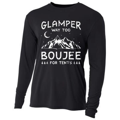 Glamping Luxury Glamper Boujee Tents Camper Camping Outdoor Cooling Performance Long Sleeve Crew