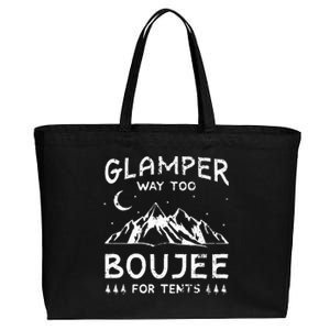 Glamping Luxury Glamper Boujee Tents Camper Camping Outdoor Cotton Canvas Jumbo Tote