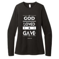 God Loved & Gave  Womens CVC Long Sleeve Shirt