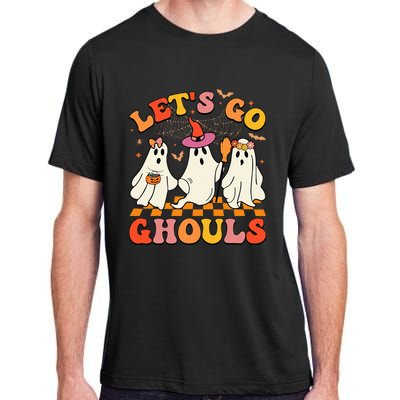 Groovy Lets Go Ghouls Halloween Ghost Adult ChromaSoft Performance T-Shirt