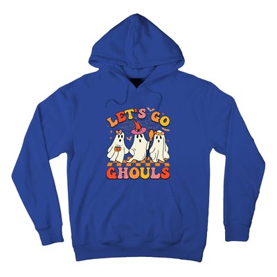 Groovy Lets Go Ghouls Halloween Ghost Hoodie