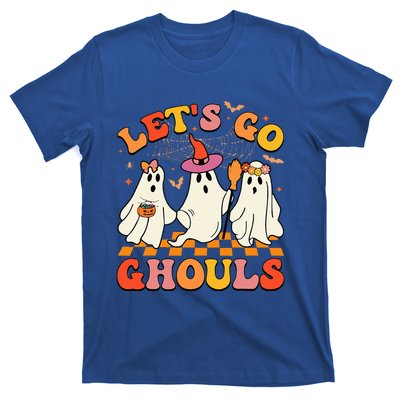 Groovy Lets Go Ghouls Halloween Ghost T-Shirt