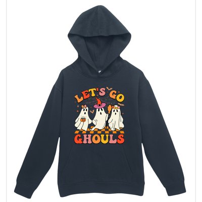 Groovy Lets Go Ghouls Halloween Ghost Urban Pullover Hoodie