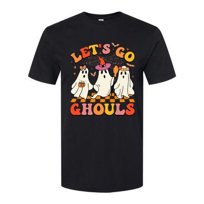 Groovy Lets Go Ghouls Halloween Ghost Softstyle CVC T-Shirt