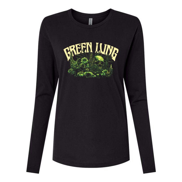 Green Lung Harvest Womens Cotton Relaxed Long Sleeve T-Shirt