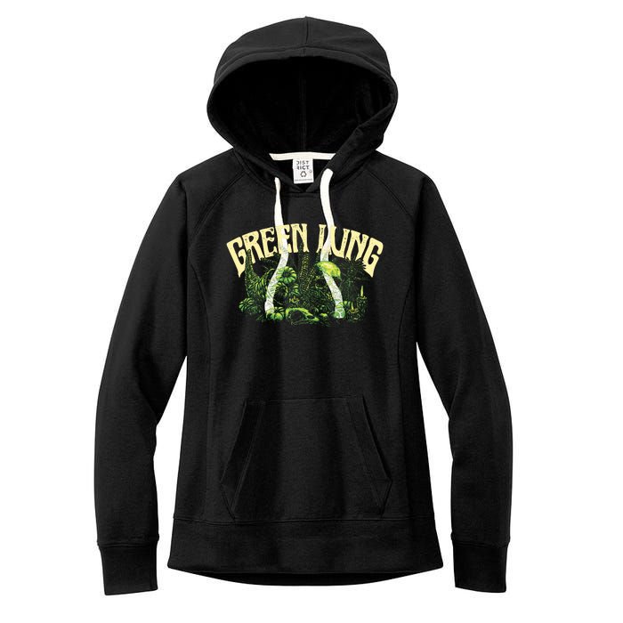 Green Lung Harvest Women's Fleece Hoodie