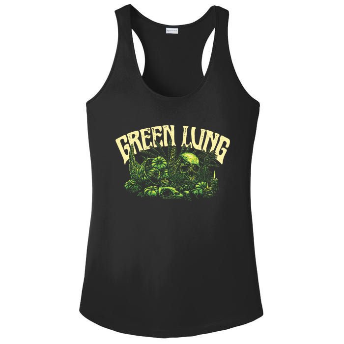 Green Lung Harvest Ladies PosiCharge Competitor Racerback Tank