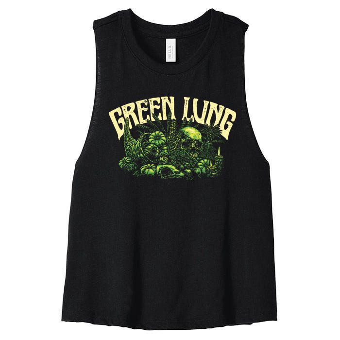 Green Lung Harvest Women's Racerback Cropped Tank