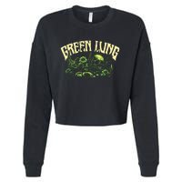 Green Lung Harvest Cropped Pullover Crew