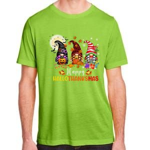 Gnomes Lover Halloween Merry Christmas Happy Hallothanksmas Gift Adult ChromaSoft Performance T-Shirt