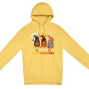 Gnomes Lover Halloween Merry Christmas Happy Hallothanksmas Gift Premium Pullover Hoodie