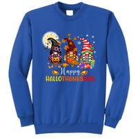 Gnomes Lover Halloween Merry Christmas Happy Hallothanksmas Gift Sweatshirt