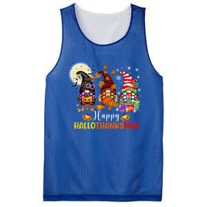 Gnomes Lover Halloween Merry Christmas Happy Hallothanksmas Gift Mesh Reversible Basketball Jersey Tank