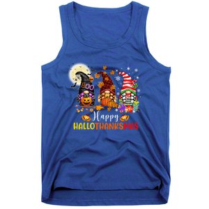 Gnomes Lover Halloween Merry Christmas Happy Hallothanksmas Gift Tank Top