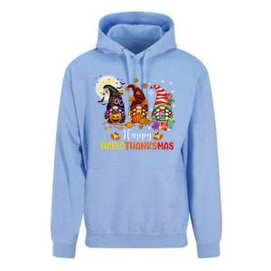 Gnomes Lover Halloween Merry Christmas Happy Hallothanksmas Gift Unisex Surf Hoodie