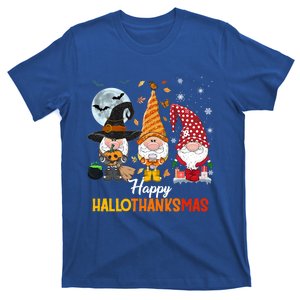 Gnomes Lover Halloween Merry Christmas Happy Hallothanksmas Gift T-Shirt