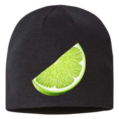 Green Lime Halloween Costume Group Funny Lime Slice Lovers Sustainable Beanie