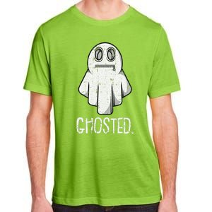 Ghosted Lazy Halloween Costume Funny Ghost Dating Pun Humor Adult ChromaSoft Performance T-Shirt