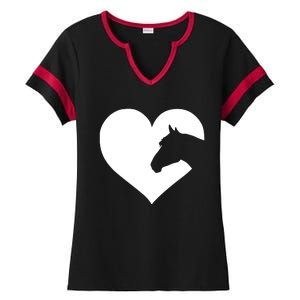 Great Love Horses Women Men Ladies Halftime Notch Neck Tee