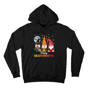 Gnomes Lover Halloween Merry Christmas Happy Hallothanksmas Hoodie