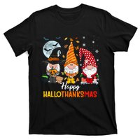 Gnomes Lover Halloween Merry Christmas Happy Hallothanksmas T-Shirt