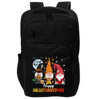 Gnomes Lover Halloween Merry Christmas Happy Hallothanksmas Impact Tech Backpack
