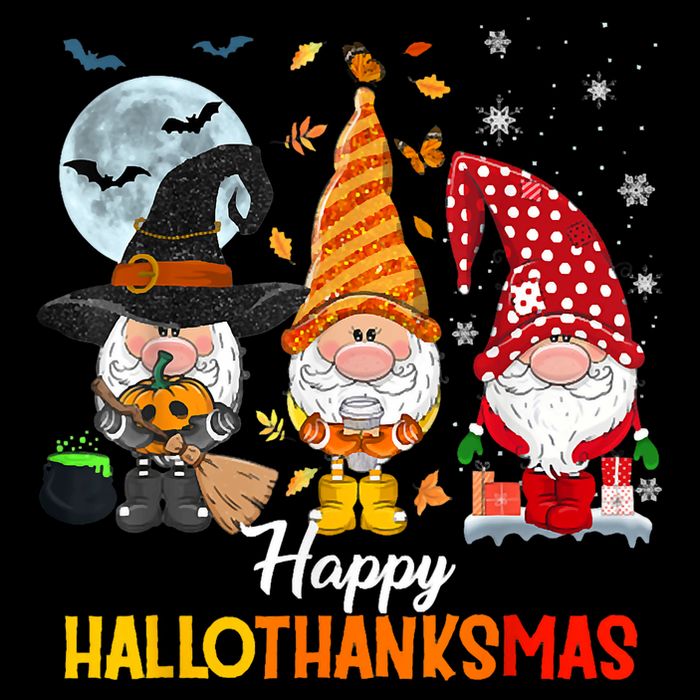 Gnomes Lover Halloween Merry Christmas Happy Hallothanksmas Impact Tech Backpack