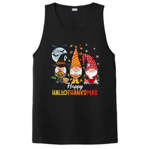 Gnomes Lover Halloween Merry Christmas Happy Hallothanksmas PosiCharge Competitor Tank