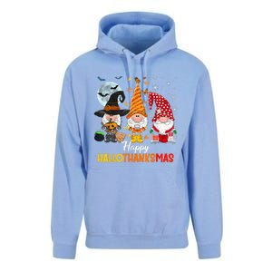 Gnomes Lover Halloween Merry Christmas Happy Hallothanksmas Unisex Surf Hoodie