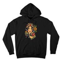 Gypsy Lady Head Fortune Teller American Traditional Tattoo Tall Hoodie