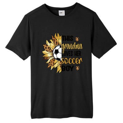 Grandma Loves Her Soccer Boy Soccer Player Grandmother Great Gift Tall Fusion ChromaSoft Performance T-Shirt