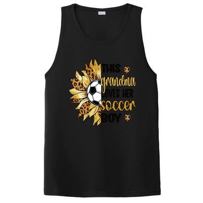 Grandma Loves Her Soccer Boy Soccer Player Grandmother Great Gift PosiCharge Competitor Tank