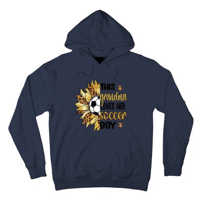 Grandma Loves Her Soccer Boy Soccer Player Grandmother Great Gift Hoodie