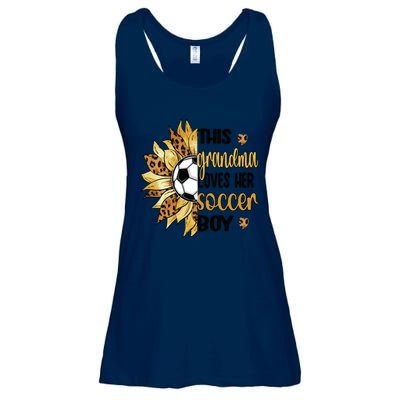 Grandma Loves Her Soccer Boy Soccer Player Grandmother Great Gift Ladies Essential Flowy Tank