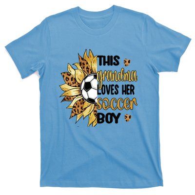 Grandma Loves Her Soccer Boy Soccer Player Grandmother Great Gift T-Shirt