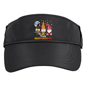 Gnomes Lover Halloween Merry Christmas Happy Hallothanksmas Adult Drive Performance Visor