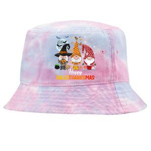 Gnomes Lover Halloween Merry Christmas Happy Hallothanksmas Tie-Dyed Bucket Hat