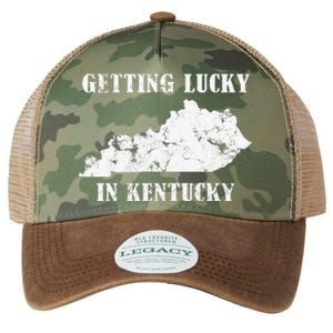 Getting Lucky In Kentucky Distressed Kentucky Legacy Tie Dye Trucker Hat