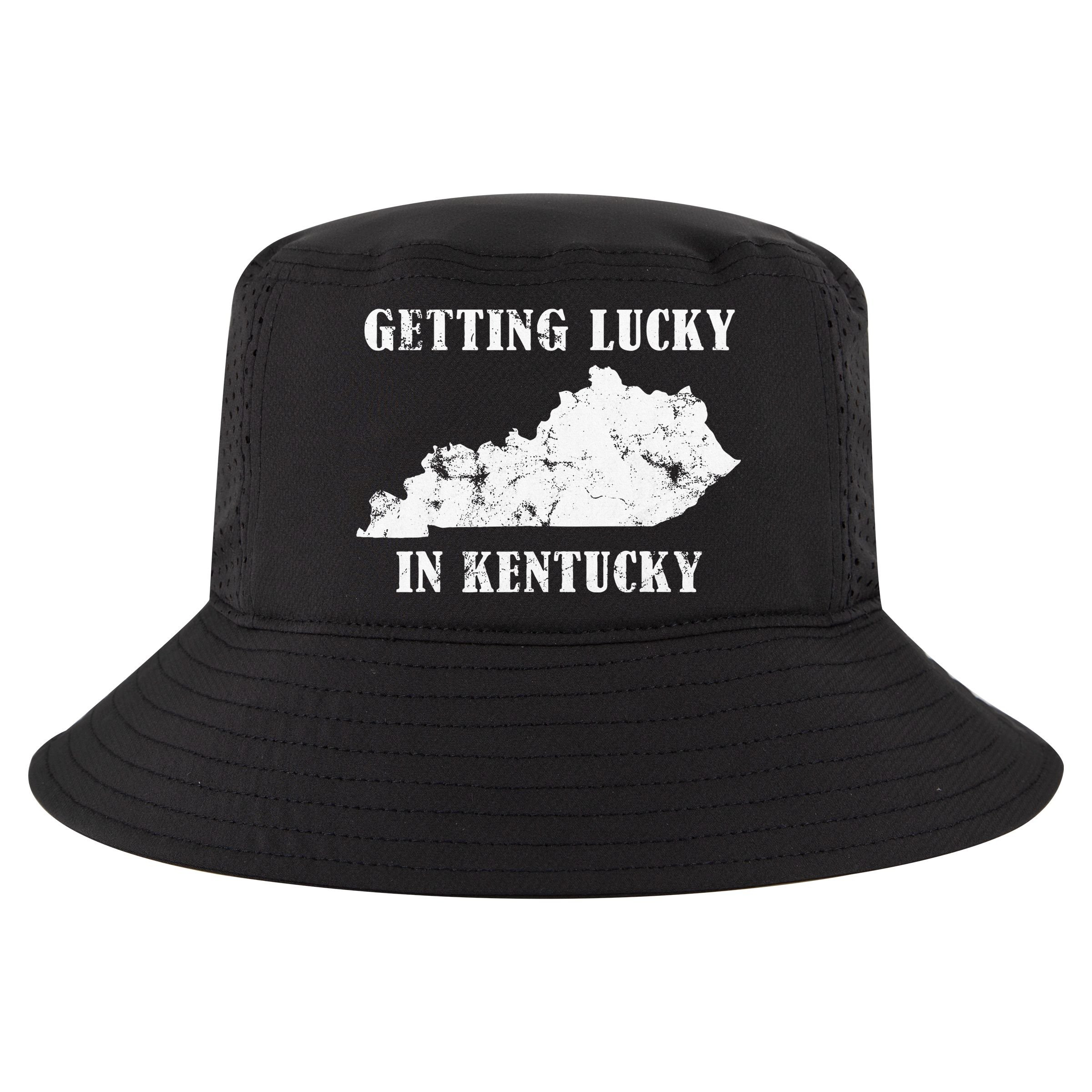 Getting Lucky In Kentucky Distressed Kentucky Cool Comfort Performance Bucket Hat