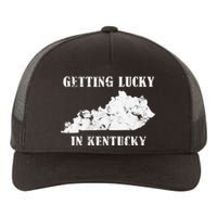 Getting Lucky In Kentucky Distressed Kentucky Yupoong Adult 5-Panel Trucker Hat