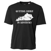 Getting Lucky In Kentucky Distressed Kentucky Cooling Performance Crew T-Shirt