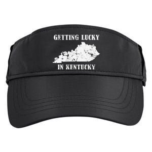 Getting Lucky In Kentucky Distressed Kentucky Adult Drive Performance Visor