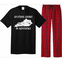 Getting Lucky In Kentucky Distressed Kentucky Pajama Set