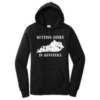 Getting Lucky In Kentucky Distressed Kentucky Women's Pullover Hoodie