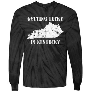 Getting Lucky In Kentucky Distressed Kentucky Tie-Dye Long Sleeve Shirt