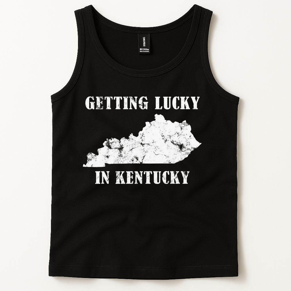 Getting Lucky In Kentucky Distressed Kentucky Tank Top